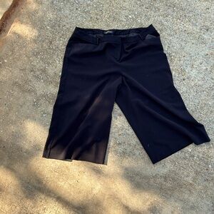Lane Bryant wide leg black capri. Size 22.